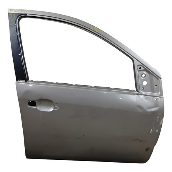 Porta Dianteira Direita Recuperavel Ford Fiesta 2003 A 2011 Dianteira Direita Prateado