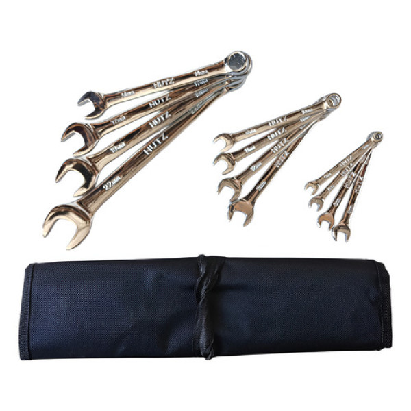 Jogo Chaves Combinadas 12 Pçs 6mm A 22mm Aço Carbono Hutz