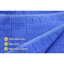 Microfibra Quadriculada Azul 48x58 260gssm Azul