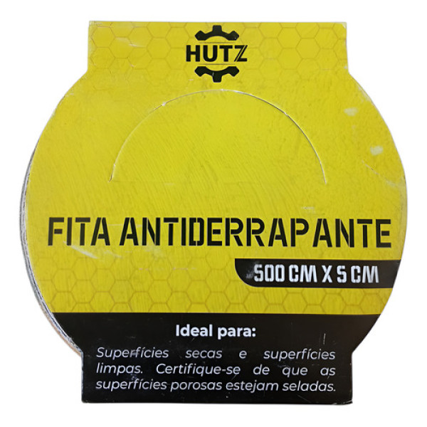 Fita Antiderrapante Adesiva 5mtx5cm Hutz Zebrada