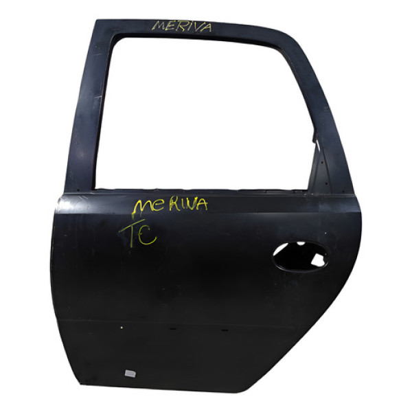 Porta Traseira Esquerda Meriva 2002/2012 Traseira Esquerda Preto