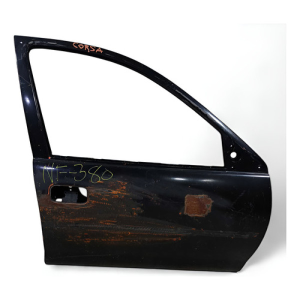 Porta Dianteira Direita  Recuperadada Corsa 1999/2012 Preto Dianteira Dianteria