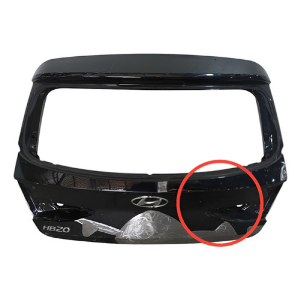 Tampa Traseira Hyundai Hb20 20/22 Original (recuperada) Preto