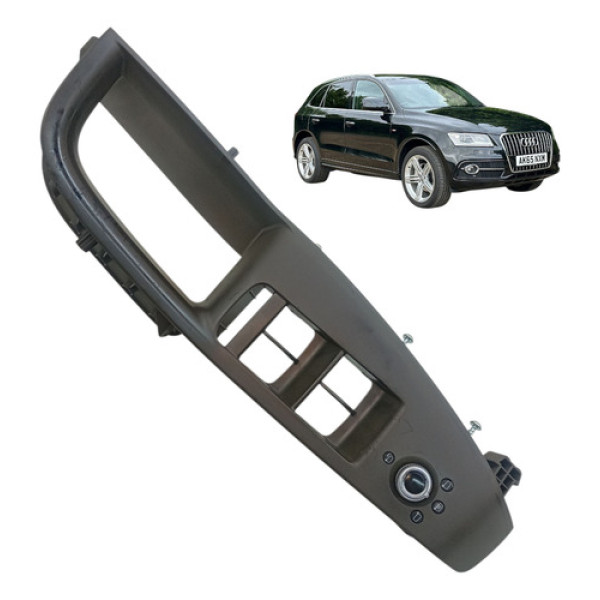 Moldura Botão Vidro Dianteira Esquerda Audi Q5 2015 (avaria) Cinza-escuro