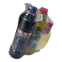 Kit 3x1 Aromatizante Gel Brilha Pneu Lava Auto Carro Novo Amarelo