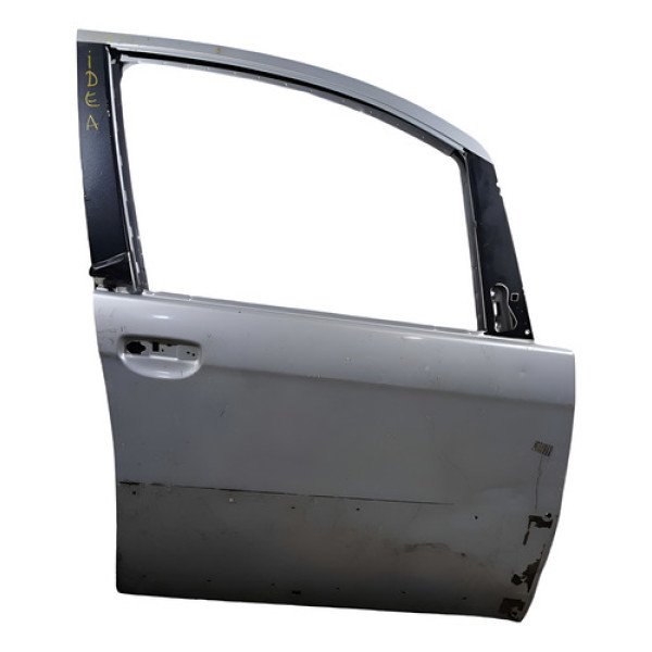 Porta Dianteira Direita Recuperavel  Fiat Idea 2007/2010 Dianteira Direita Prateado