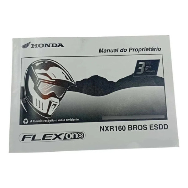 Manual Do Proprietário Honda Nxr160 Bros 2017