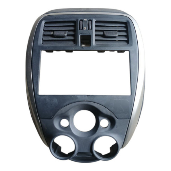 Acabamento Central Painel Nissan Versa 16/19 Cinza-escuro Cinza-escuro