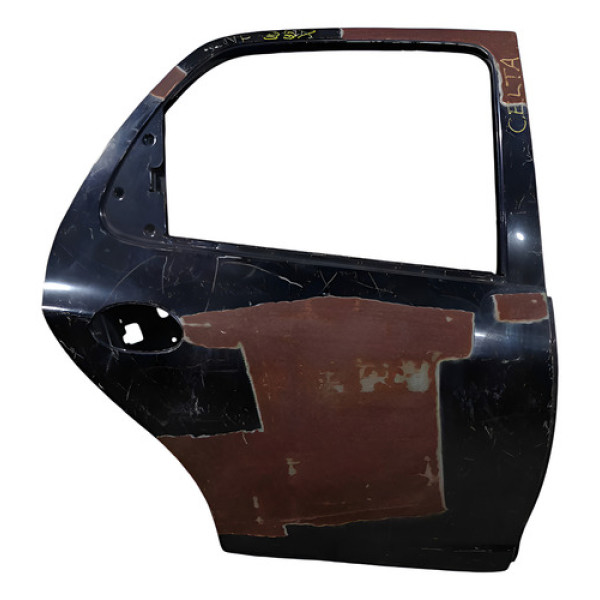 Porta Traseira Direita Recuperada  Celta 2012 Chevrolet Traseira Direita Preto