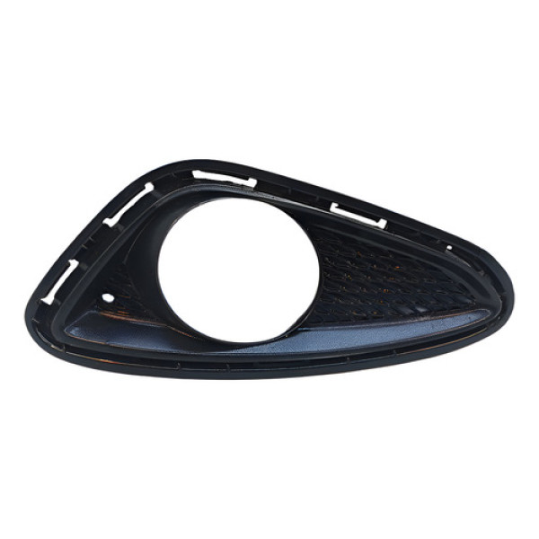 Moldura Farol Milha Esquerdo Hyundai Hb20 2013 2018  Preto Esquerdo