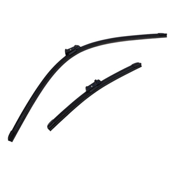 Kit Palheta Limpador Parabrisa Gm Tracker 14/18 Preto Preto