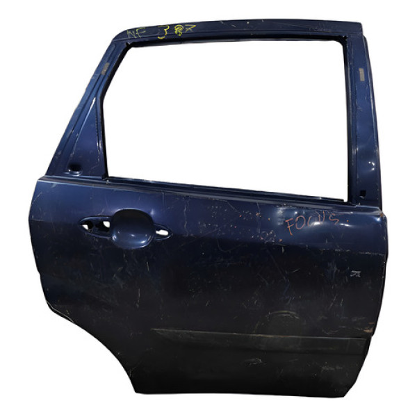 Porta Traseira Direita Recuperavel  Ford Focus 2009/2013 Azul Direita Traseira