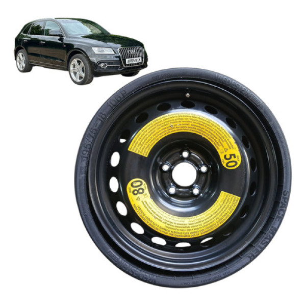 Estepe Aro 18 Audi Q5 2015 Pneu 195/75 Preto Preto