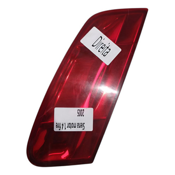 Lanterna Direita Tampa Porta Malas Fiat Siena 2005 Direito/passageiro Vermelho