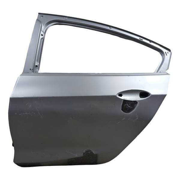 Porta Traseira Esq Recuperada Chevrolet Cruze 2017 Traseira Esquerda Prateado