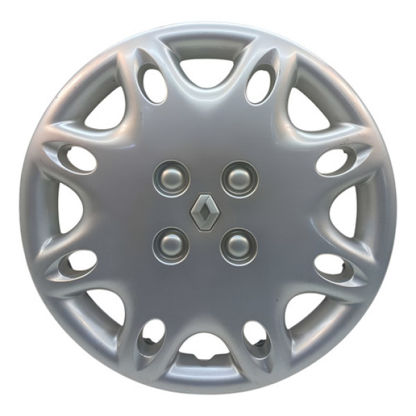 Calota Aro 14 Clio Kangoo Original 7700427190 - Cinza