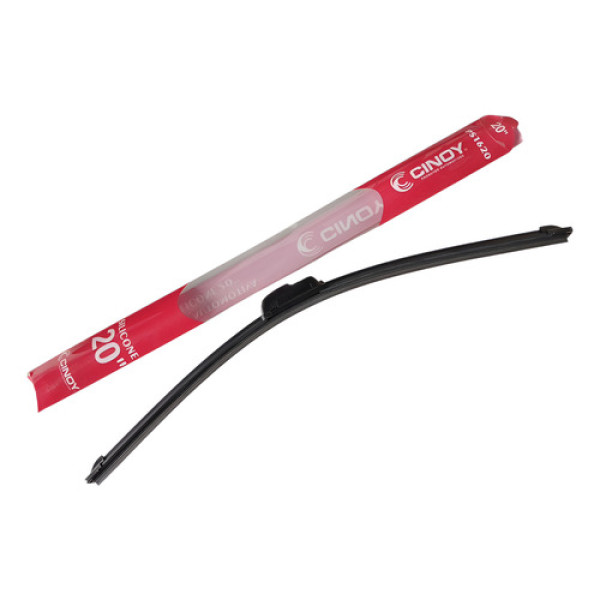 Palheta Automotiva De Silicone Universal 20 Cinoy Preto