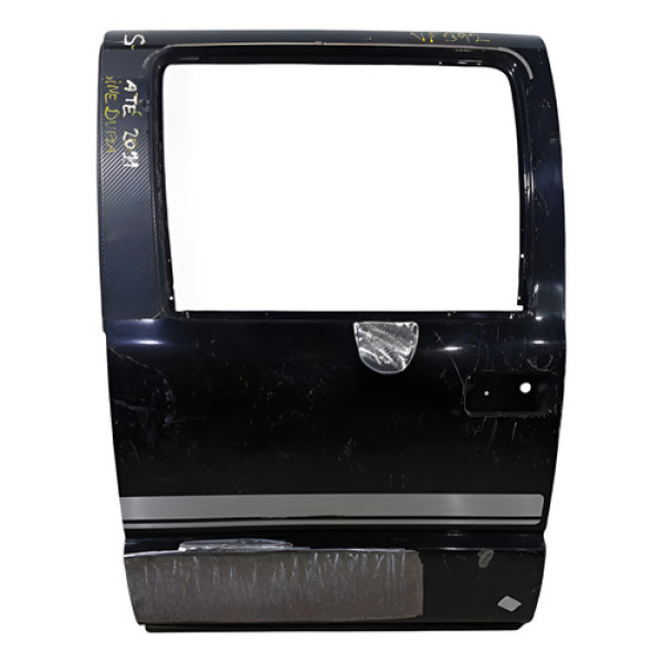 Porta Traseira Esquerda Recuperada S10  2007/2010 Traseira Esquerda Preto