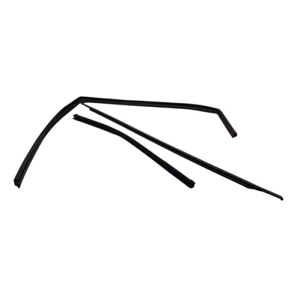 Kit Pestana Porta Traseiro Esquerda Hyundai Hb20 X 2013 2014 Preto