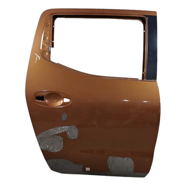 Porta  Traseira Esquerda Recuperada Frontier 2008/2018 Marrom Traseira Esuqerda