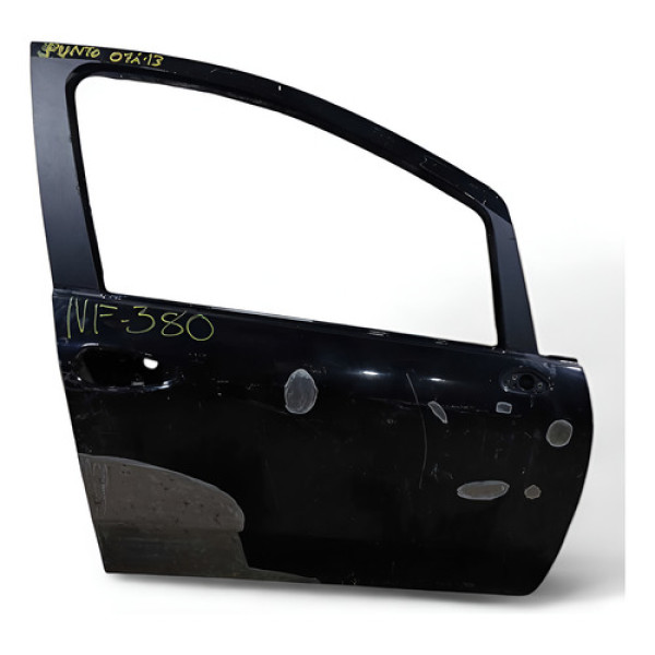 Porta Dianteiradireita  Recuperada Punto 2007/2013 Preto Esquerda Dianteira