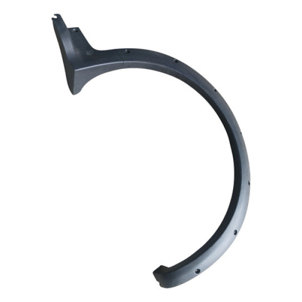 Moldura Paralama Dianteiro Direito Fiat Palio Weekend 05/08 Cinza-escuro