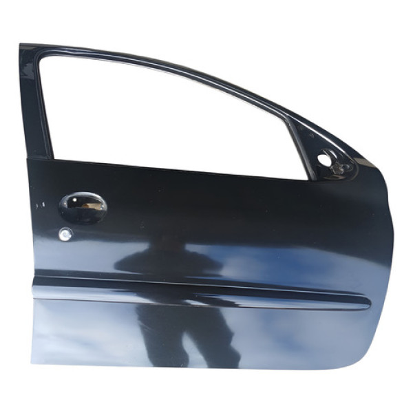 Porta Dianteira Direita Peugeot 206 2007 Dianteira Direito Preto