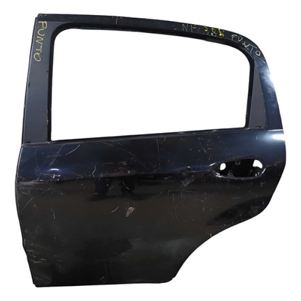 Porta Traseira Esquerda Recuperavel Fiat Punto 2007/2013 Traseira Esquerda Preto