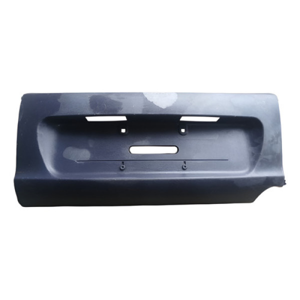 Moldura Placa Parachoque Traseiro Ford Ka 97/01 Preto Preto