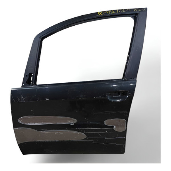 Porta Dianteira Esquerda Recuperada Fiat Idea 2007/2010 - Dianteira - Esquerda - Preto