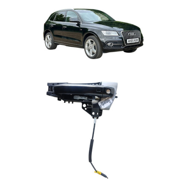 Maçaneta Externa Dianteira Esquerda Audi Q5 2015 Preto Preto Dianteira