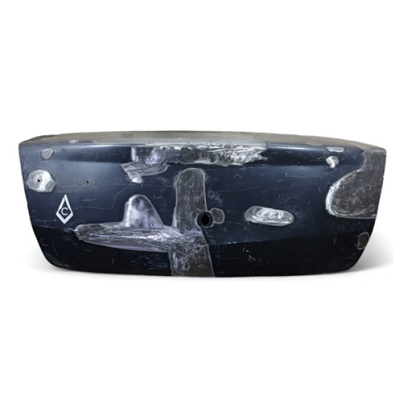 Tampa Traseira Recuperavel Renault Logan 2007 2008 2009 2010 Azul-escuro