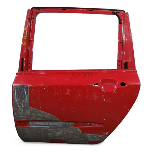 Porta Traseira Esquerda Recuperada Stillo  2003/2011 - Traseira - Esquerda - Vermelho