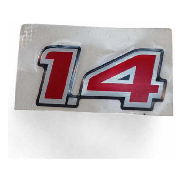 Emblema Adesivo 1.4 Vermelho Tampa Traseira Celta Orig.