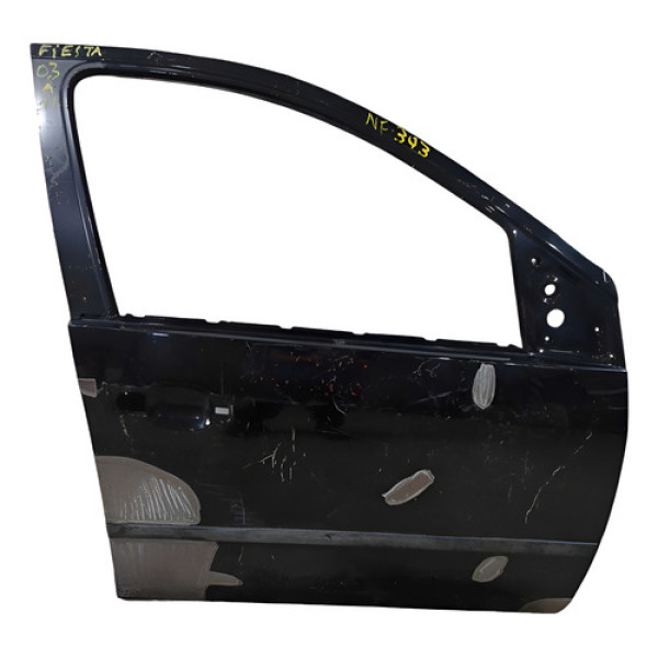 Porta Dianteira Direita Recuperada  Ford Fiesta 2003 A 11 - Dianteira - Direita - Preto