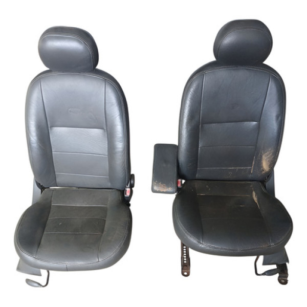 Jogo De Bancos Couro Ford Focus 2006 Cinza-escuro