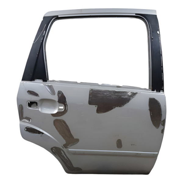 Porta Traseira Direita  Recuperada Fiesta 2003/2011 Direita Prateado Dianteira