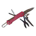 Canivete Multiuso Aço Inox 9.5cm Hutz Vermelho