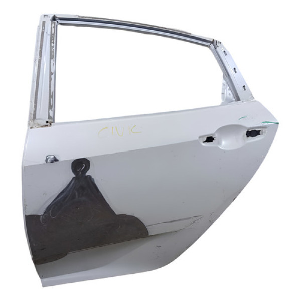 Porta Traseira Esquerda Recuperada Honda Civic 2017 * 2019 Traseira Esquerda Branco