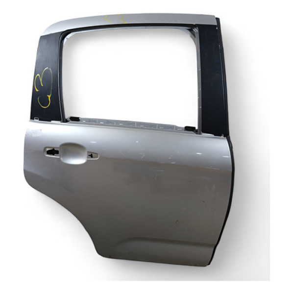Porta Traseira Direita   C3 2013 Marca De Uso   - Traseira - Traseira - Prateado