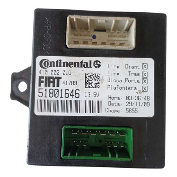 Modulo Limpador Parabrisa Fiat Palio Siena 2009/2011 Preto