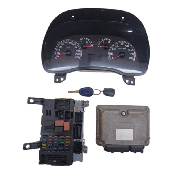 Kit Modulo Injeção Painel Instrumentos Fiat 2005 Fire 1.4