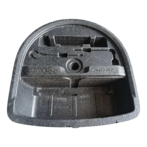 Caixa Ferramentas Isopor Estepe Chevrolet Spin 2015/2022 Cinza-escuro