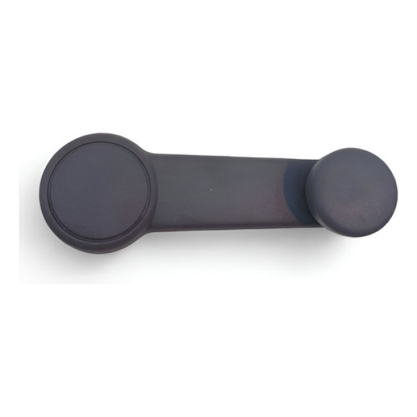 Manivela Abrir Vidro Porta Fiesta/ Ka Courier Ecosport Cinza Preto