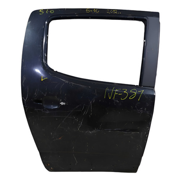 Porta Traseira Direita Recuperavel  S10 2013/21 Traseira Direito Preto