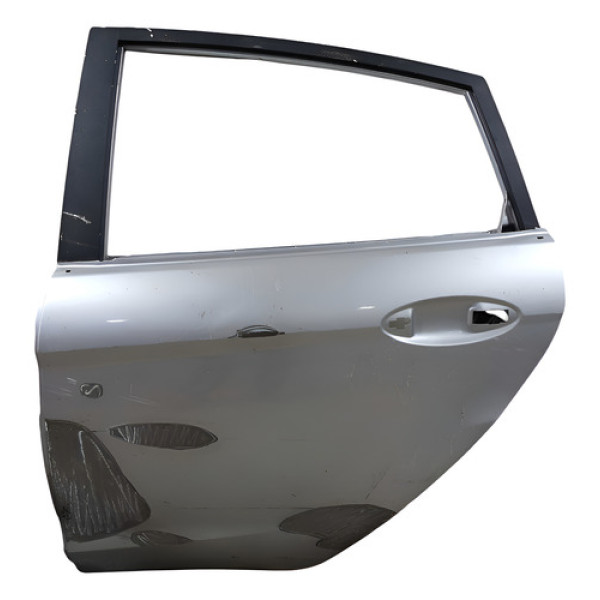 Porta Traseira Esq Recuperada New Fiesta 2013/2019 Traseira Esquerda Prateado