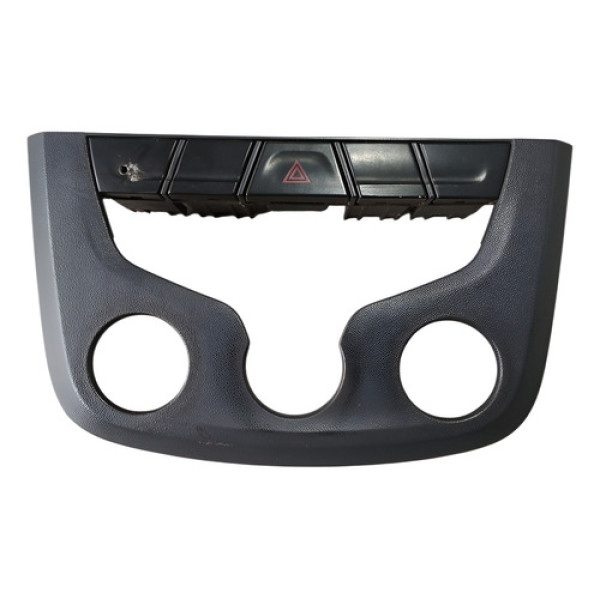 Moldura C/ Botão Pisca Alerta Chevrolet Montana 2013 Cinza-escuro