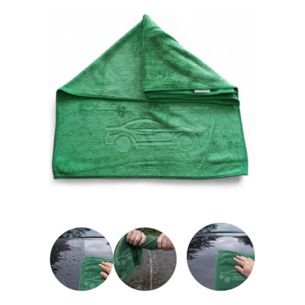 Toalha Secagem Automotiva Azul 40x60 400gsm Verde-escuro  Verde-escuro