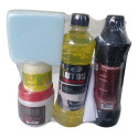 Kit 4x1 Aromatizante Gel Brilha Pneu Lava Auto Silicone Gel