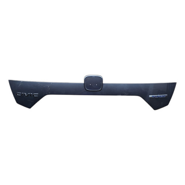 Aplique Tampa Traseira Honda Civic G10 17/21 C/riscos  Grafite